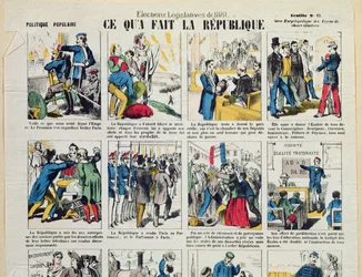 第3共和国の設立を支持する共和党の宣伝、1881年（162980および177256も参照）